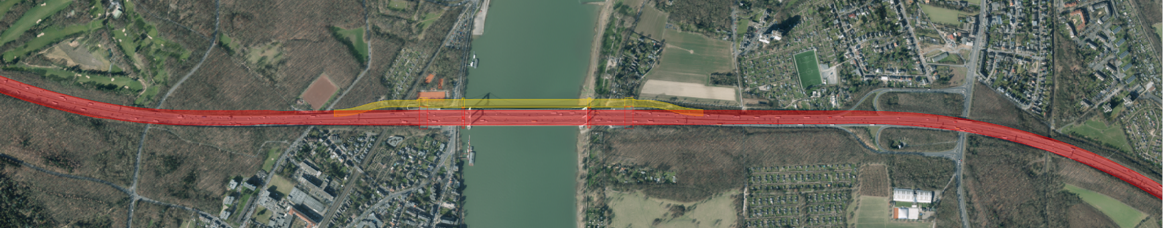 Beispielhafter Trassenentwurf Variante 1.1a