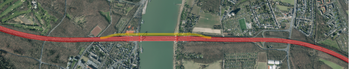 Beispielhafter Trassenentwurf Variante 1.3a