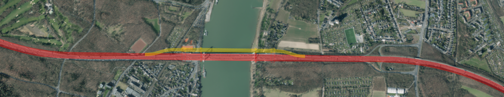 Bispielhafter Trassenentwurf Variante 4.1a